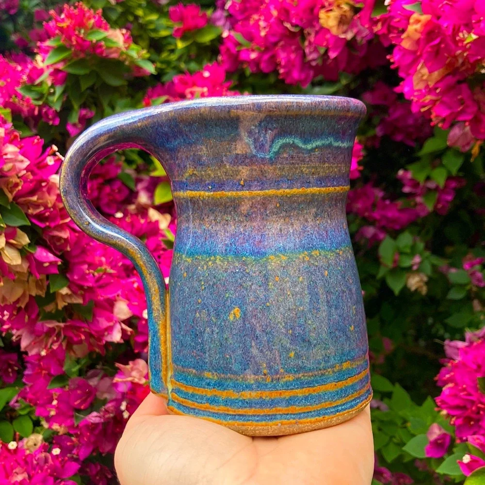 Mug studio pottery coffee tea handmade ceramic stoneware 13oz - Picture 1 of 15
